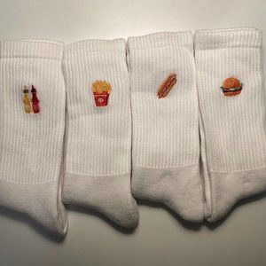 Embroidered Men's Cotton Terry Socks